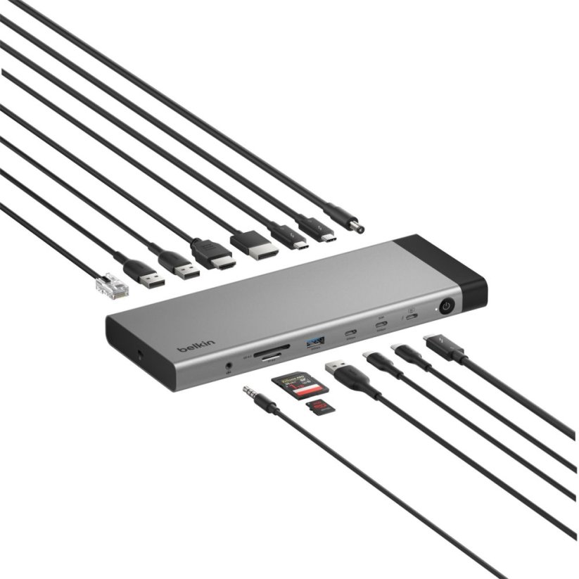 Belkin Connect Thunderbolt 140W 5 Dock.Stat. 14-in-1 (INC031KQSGY)