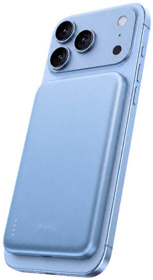 Baseus BMX SolidSafe™ Air Titanium 5K Qi2 Wireless Magnetic Power Bank, Glacier (BMX-B3-05-LB)