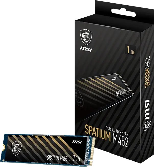 MSI SPATIUM M452 PCIE 4.0 NVME M.2 1TB urządzenie SSD PCI Express 4.0 3D NAND
