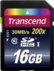 Transcend 200x SDHC 16 GB Class 10  (TS16GSDHC10)