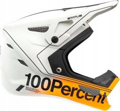 100% Prilba na celú tvár juniorski 100% STATUS DH/BMX Helmet Carby Silver roz. S (47-48 cm) (NEW)