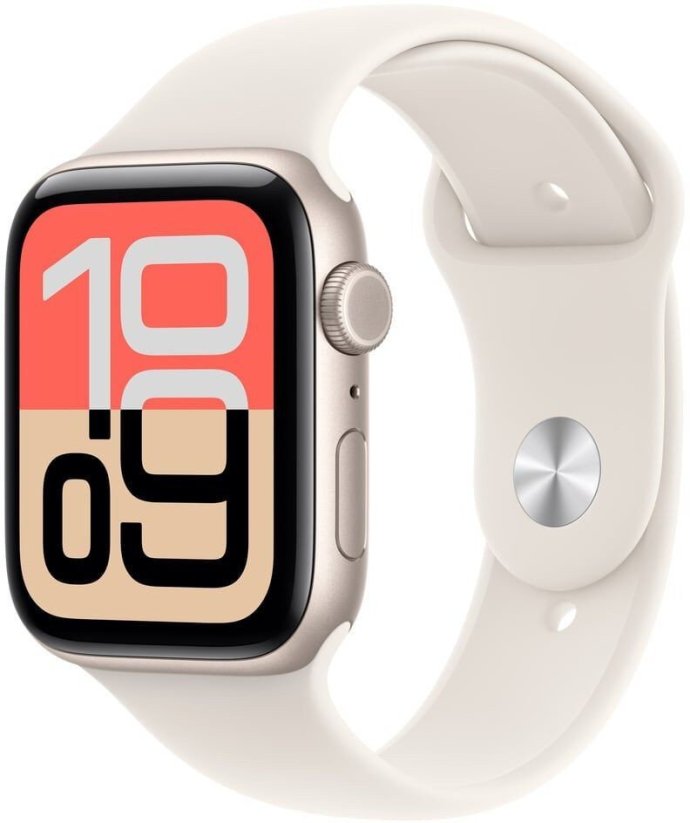 Apple Watch SE 3 GPS + Cellular 44mm Starlight Alu Sport S/M Beżowy  (MEPE4ZR/A)