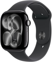 Apple Watch 11 GPS + Cellular 46mm Jet Black Alu Sport Band S/M Čierny  (MFC24ZR/A)