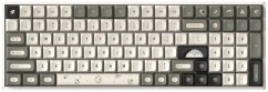 Ducky IQUNIX F97 Hitchhiker Wireless Gaming Tastatur, RGB - Moonstone-Switches