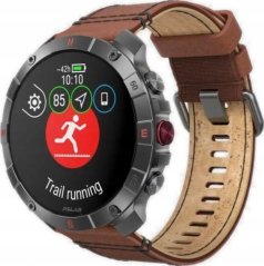 Polar Grit X2 Pro Titanium Leather Hnedý M/L