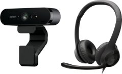 Logitech Brio Ultra HD Pro Business (960-001106) + H390 (981-000406)