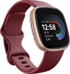 Fitbit Versa 4 Bordowy  (FB523RGRD)
