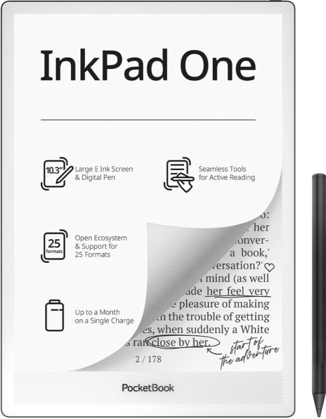 PocketBook InkPad One DACH-Version Čierny (PB1030-8-WW-B)