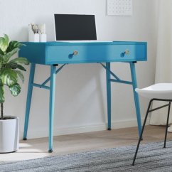 vidaXL Biurko komputerowe z zásuvoką, antyczna zieleń, 90x50x76,5 cm Lumarko!