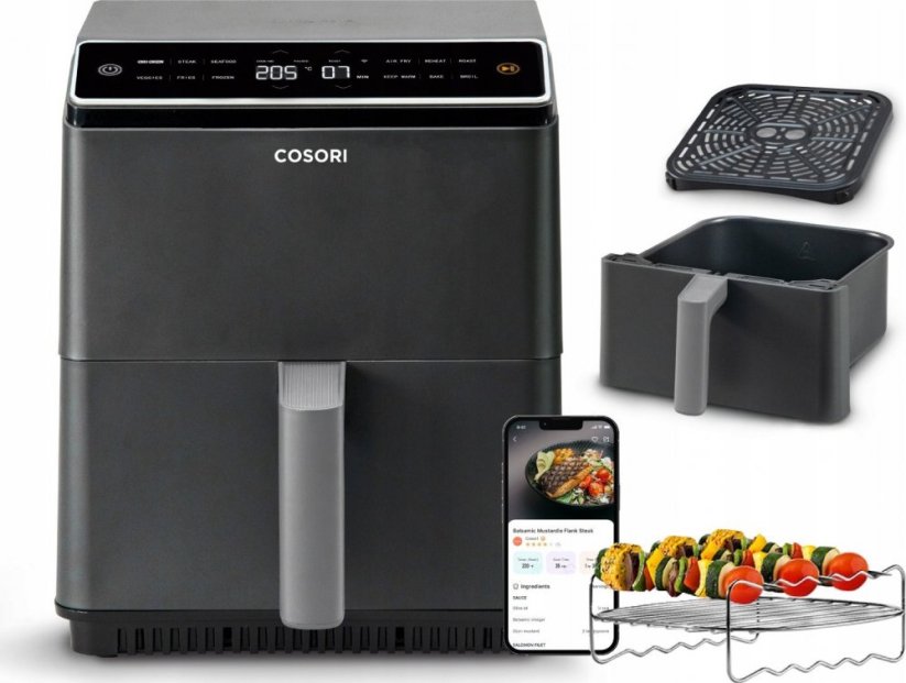 Cosori Cosori CAF-P681S-KEUR Dual Blaze WiFi tmavoSivý