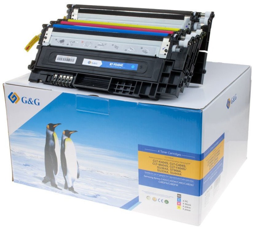 G&G Toner Sada 4 sztuk do Samsung CLT-P404C/ HP SU365A BK/C/M/Y
