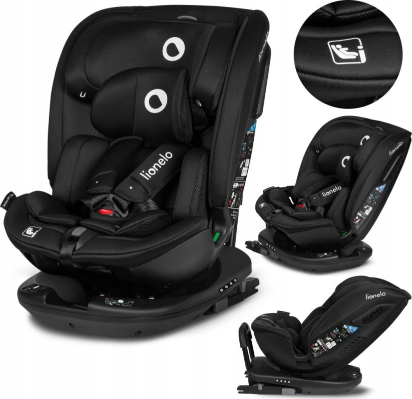 Lionelo autosedačka Bastiaan RWF I-Size Black Carbon 0-36 kg Lionelo
