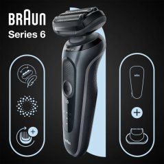 Braun Series 6 Golarka foliowa Przycinarka Čierny