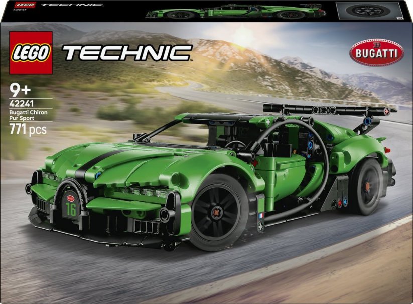 LEGO Technic Zielony hipersamochód Bugatti Chiron Pur Sport (42241)