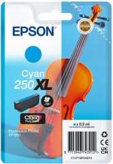 Epson 250XL - 8.9 ml - XL - Cyan - original - opakowanie blistrowe - kartridż z Tonerem - fur P/N: C11CL95402