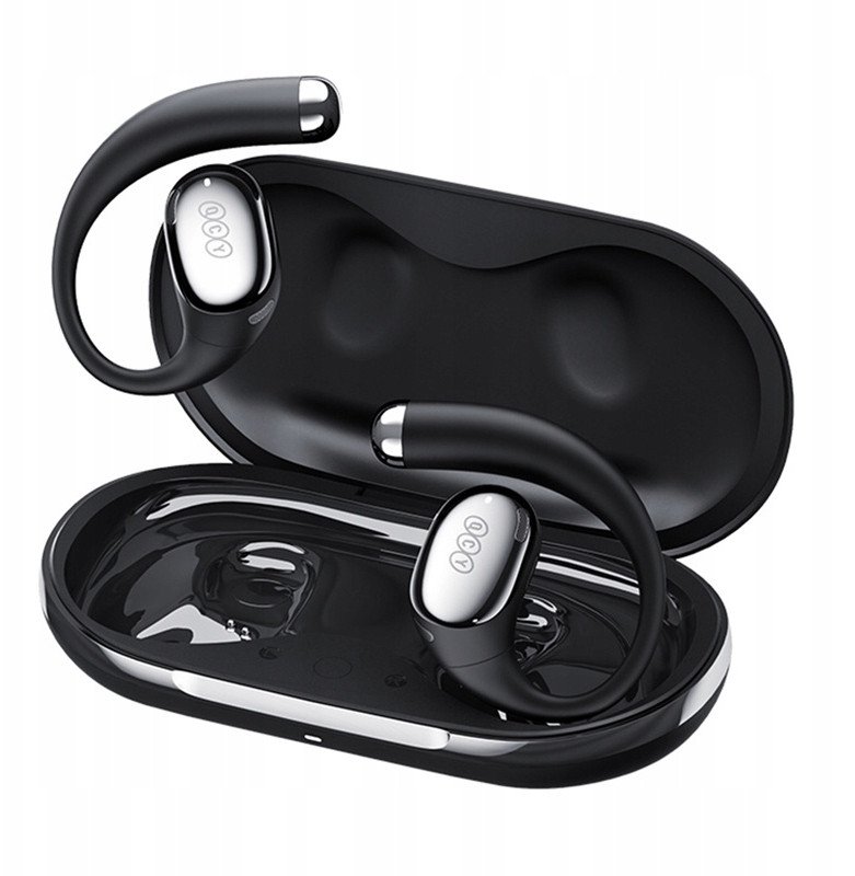 QCY Bezprzewodowe słuchawki Clip-On QCY Crossky R70 Bluetooth 6.0 čierne