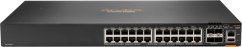HP HPE Aruba 6300F - Switch - L3 - managed - 24 x 10/100/1000 + 4 x 1 Gigabit / 10 Gigabit / 25 Gigabit / 50 Gigabit SFP56 (Uplink / Stacking) - Front und Seite zu Hinterseite - an Rack montierbar
