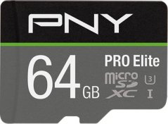 PNY PRO Elite MicroSDXC 64 GB Class 10 UHS-I/U3 A1 V30 (P-SDU64GV31100PRO-GE)