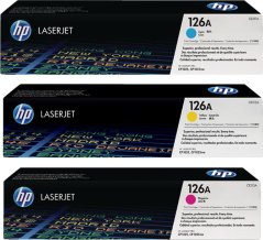 HP 126A Sada CMY Originál  (CF341A)