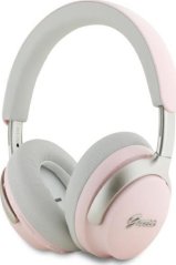 Guess Guess słuchawki nauszne Bluetooth ANC/ENC GUBHC22PSBCSMP Ružový/pink DB Metal Script Logo