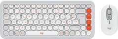 Logitech POP Icon Combo biało-pomarančový (920-013110)