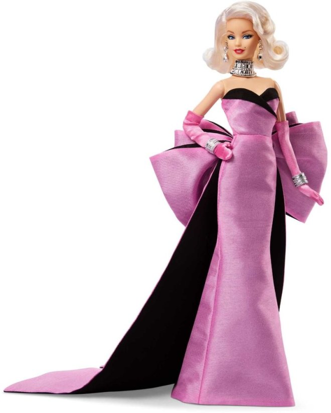 Mattel Signature Marilyn Monroe - Lalka kolekcjonerska w różowej sukience (JJY00)