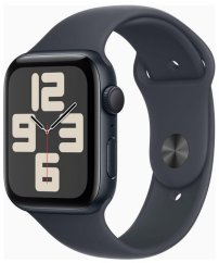 Apple Watch SE GPS 44mm Midnight Alu Sport M/L Čierny  (MXEK3ET/A)