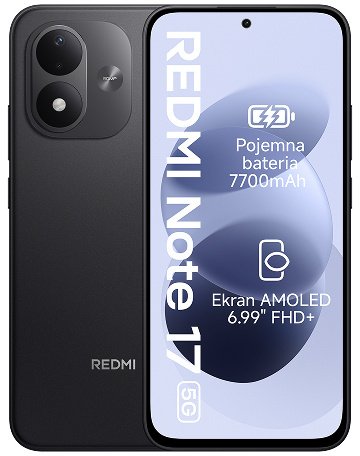 Xiaomi Redmi Note 17 5G 6/256GB Čierny  (MZB0PSNEU)