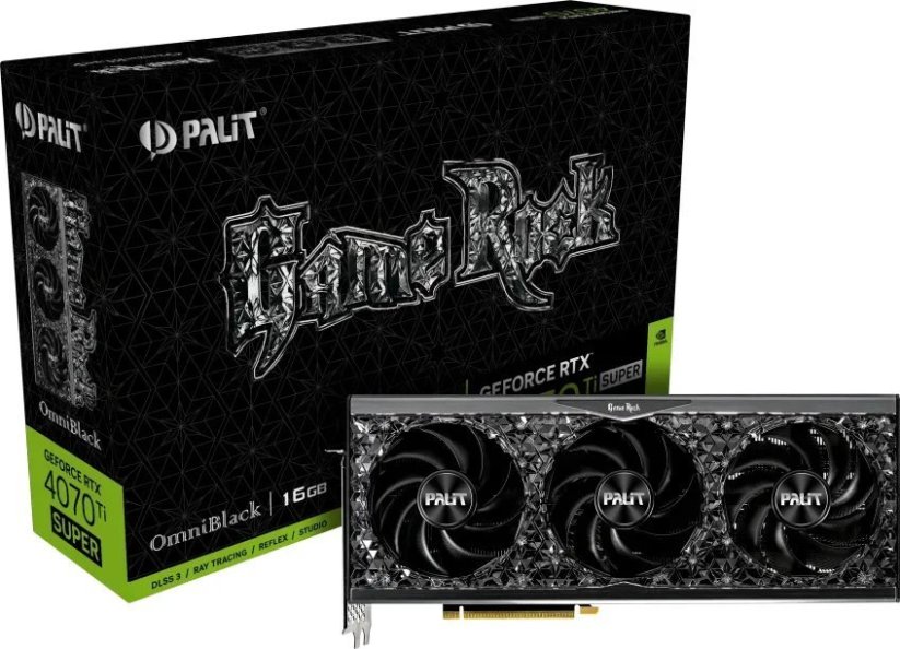 Palit GeForce RTX 4070 Ti SUPER GameRock OmniBlack 16GB GDDR6X (NED47TS019T2-1020Q)