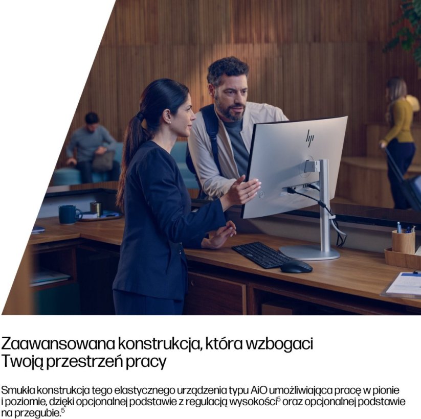 HP EliteStudio 8 G1i AiO Intel Core Ultra 5 235 16GB DDR5 512GB SSD 23.8" Windows 11 Pro Wi-Fi 7 strieborný (A55S4ET)