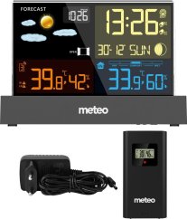 Meteo Stacja pogodowa METEO SP110C z DCF czarna