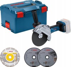 Bosch Bosch cordless angle grinder BITURBO GWS 18V-180 P Professional solo, 180mm (blue/black, without battery and charger, incl. 3 cutting discs, in L-BOXX)