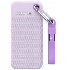 Verbatim disk vonkajší Verbatim Pocket SSD 1TB USB-C 3.2 gen.2 Biely-Fialový 32322
