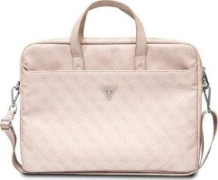 Guess Guess Taška GUCB15P4TP 16" Ružový/ pink Saffiano 4G Hot Stamp Triangle Logo
