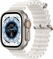 Apple Watch Ultra GPS + Cellular 49mm Titanium Case Ocean Band Biely  (MNHF3FD/A)