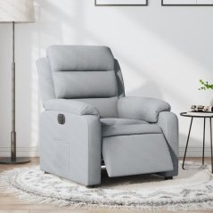 vidaXL elektrickýfotel rozkładany, jasnoSivý, obity tkaniną Lumarko!