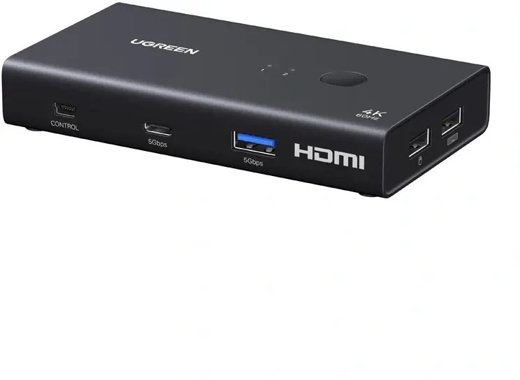 Ugreen Prepínač Hub AK502 2xUSB-A, USB-C, HDMI (UGR5910)