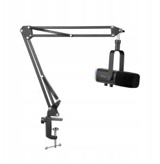 Fifine Mikrofon dynamiczny studyjny Fifine AM8T USB/XLR RGB ze statywem PnP