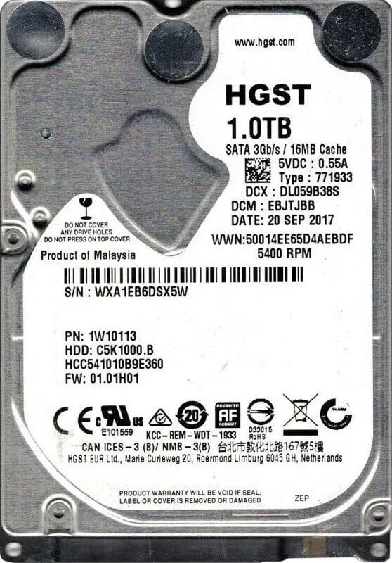 WD Ultrastar DC HA210 1TB 3.5'' SATA III (6 Gb/s)  (1W10113)
