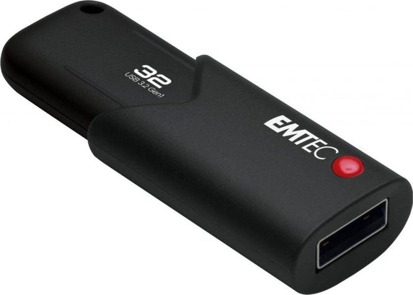 Emtec Emtec B120 Click Secure pamięć USB 32 GB USB Typu-A 3.2 Gen 2 (3.1 Gen 2) Čierny