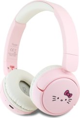 HelloKitty Słuchawki nauszne Hello Kitty Face Logo   Bluetooth Ružový
