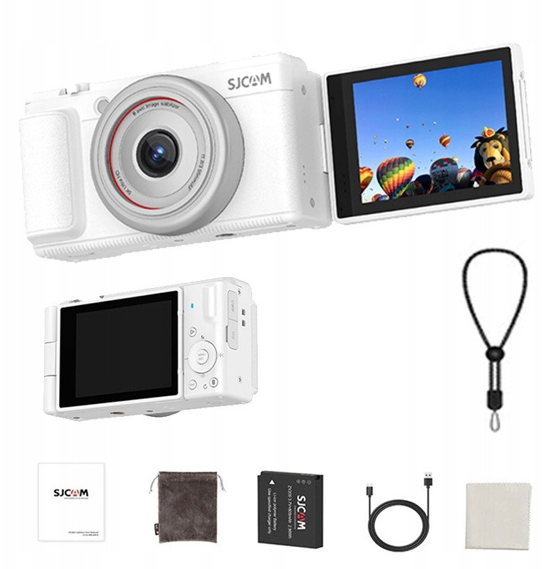 SJCAM Digitálny fotoaparát SJCAM ZV200 Pre nastorokovków Młodzieży kamera WEBCAM 5K 80Mpx