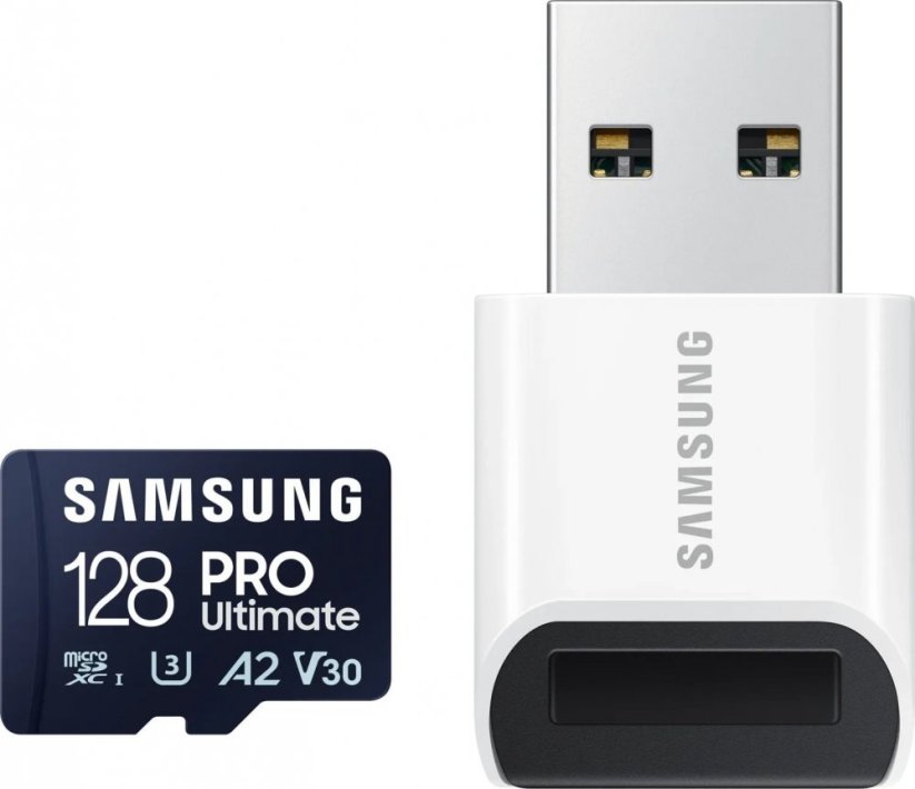 Samsung Pro Ultimate MicroSDXC 128 GB Class 10 UHS-I/U3 A2 V30 (MB-MY128SB/WW)