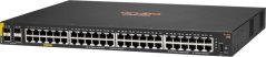 HP HPE Aruba Networking CX 6100 48G Class4 PoE 4SFP+ 740W Switch - Switch - L3 - managed - 48 x 10/100/1000 (PoE+) + 4 x 1 Gigabit/10 Gigabit SFP+ (Uplink) - Seite-zu-Seite-Luftstrom - an Rack montierbar, wandmontierbar - PoE+ (740 W) - CTO