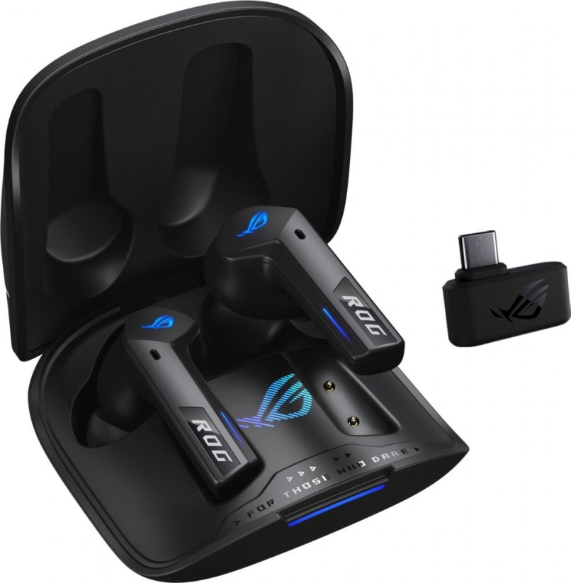 Asus ASUS sluchátka ROG Cetra Speednova, bezdrátové špunty, BT + RF 2.4 GHz, černá