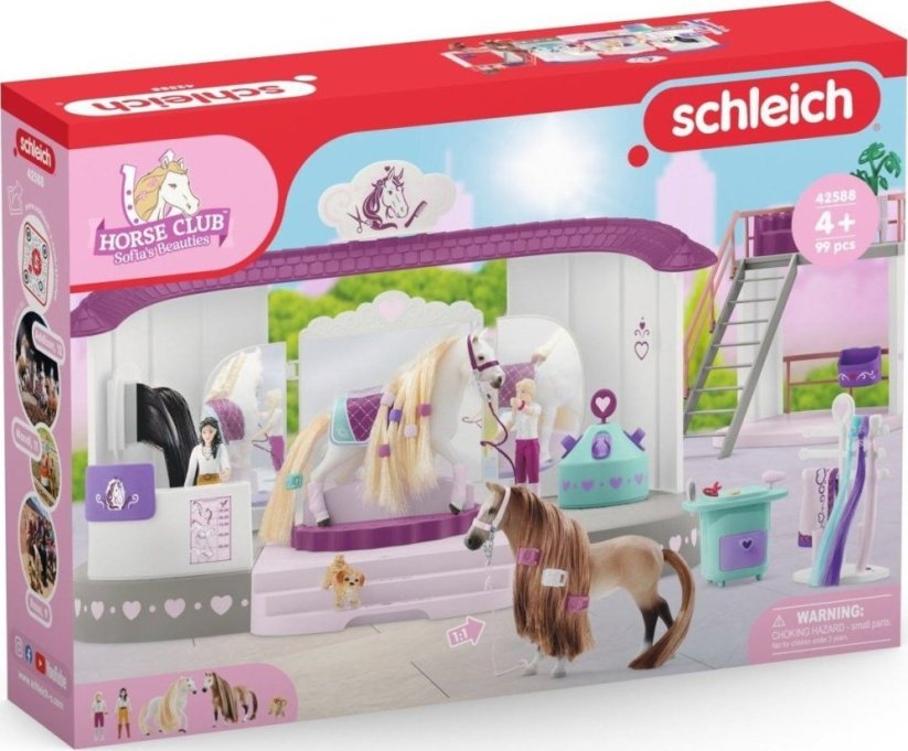 Schleich Salon piękności Pre koni