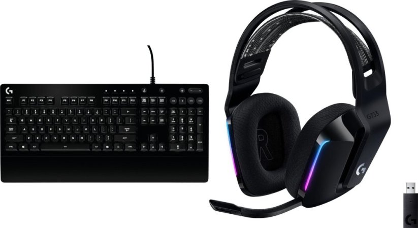 Logitech G213 Prodigy  (920-008093) + G733 Lightspeed Czarne (981-000864)