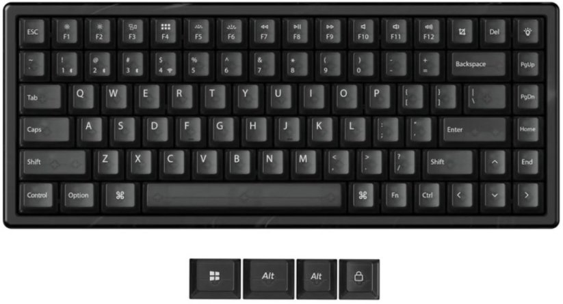 Keychron K2 HE Resin Edition Gateron Double-Rail Magnetic Nebula (K2H-F1R)