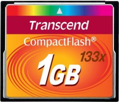 Transcend 133x Compact Flash 1 GB  (TS1GCF133)