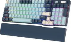 Royal Kludge Klawiatura mechaniczna Royal Kludge RK96 RGB, brown switch (niebieska)